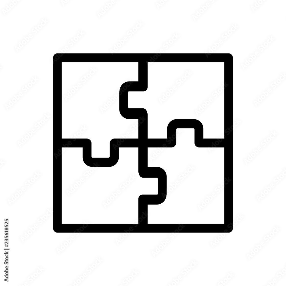 Puzzle vector icon