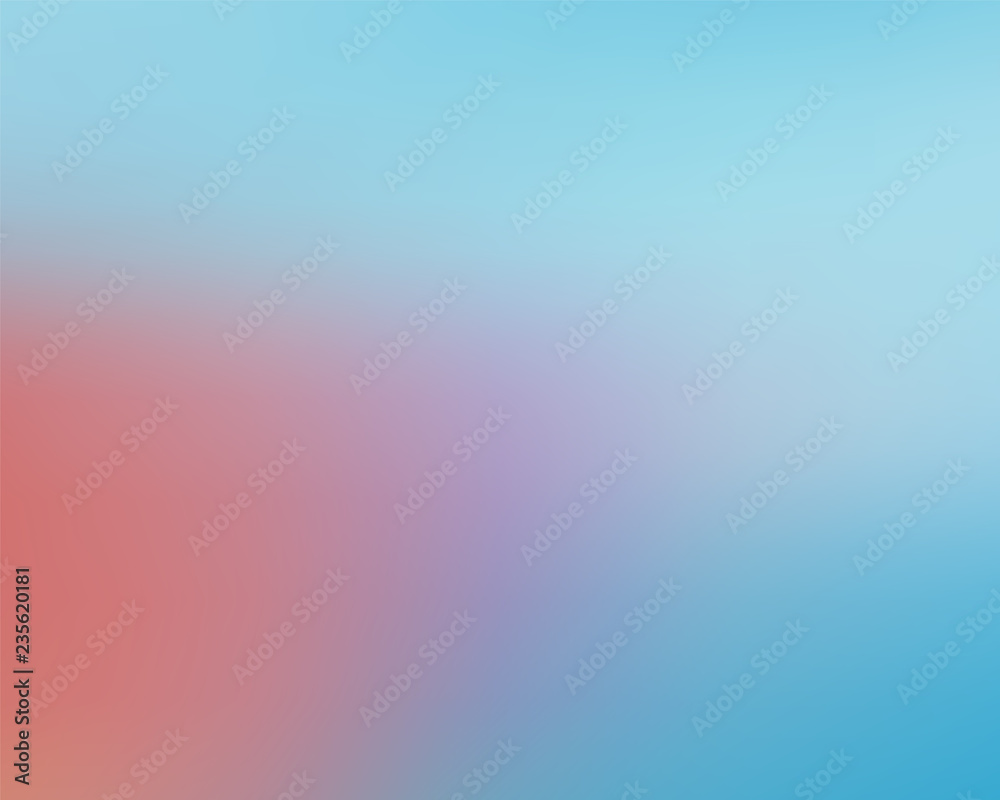 Modern abstract blure background soft blue red color