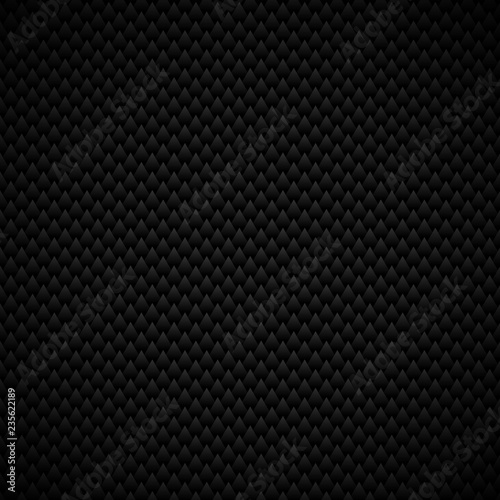 Abstract luxury geometric triangles pattern black background and texture.