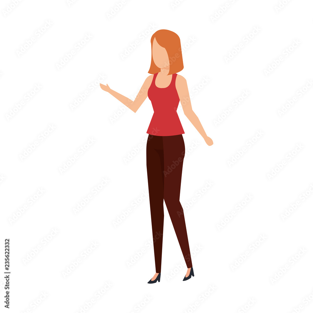 beautiful and young woman character beautiful and young woman character