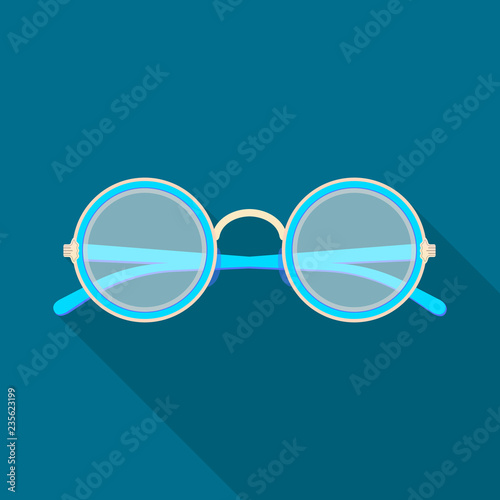 Vector illustration of glasses and frame symbol. Set of glasses and accessory stock symbol for web.