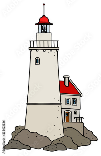 The funny old stone lighthouse