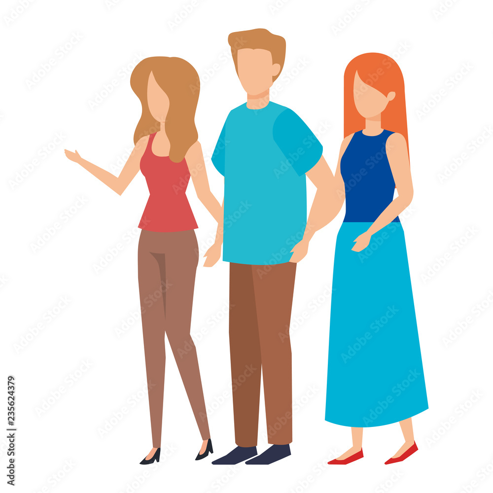 group of people characters group of people characters