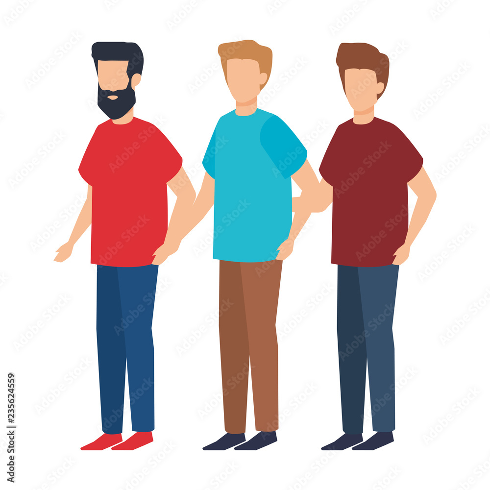 group of men characters group of men characters