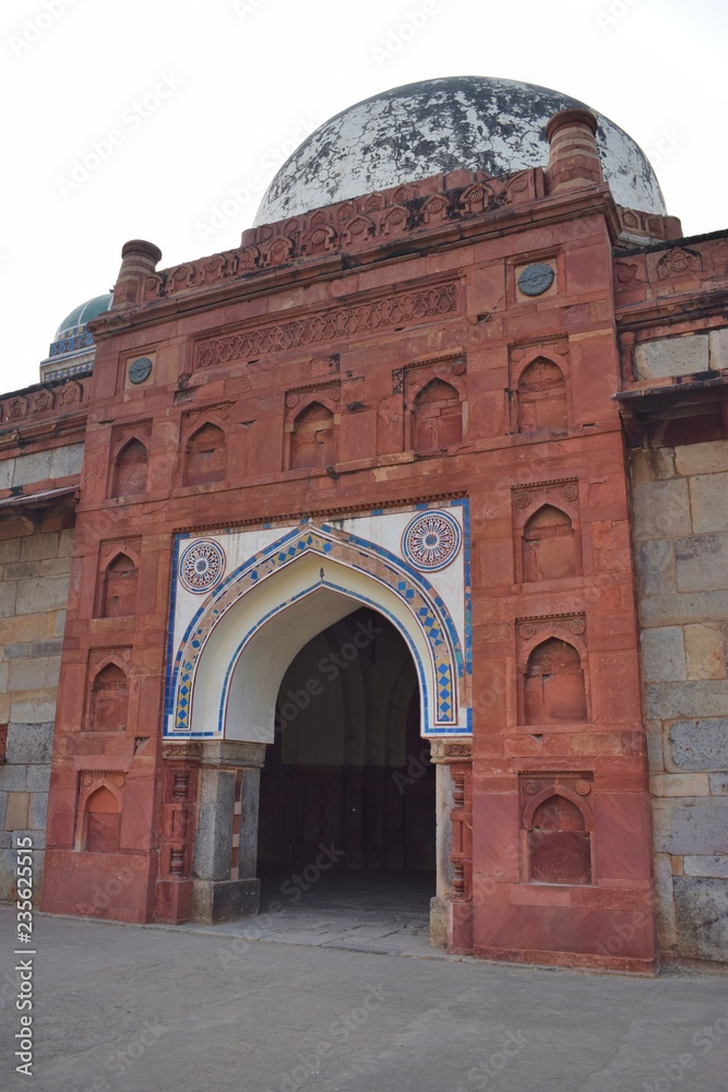 Part of Isa Khan's tomb in Delhi, India