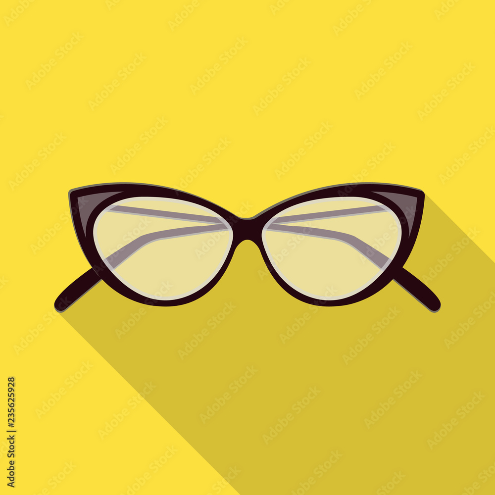 Vector illustration of glasses and frame sign. Set of glasses and accessory stock vector illustration. Vector illustration of glasses and frame sign. Set of glasses and accessory stock vector illustration.