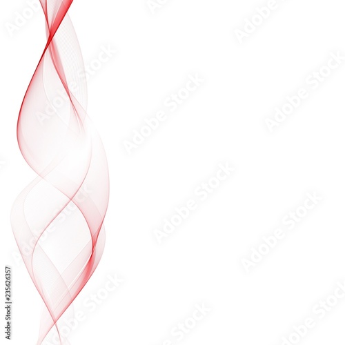 Abstract red color wave design element. vector background with curves lines. For flyer, brochure and websites design. eps 10