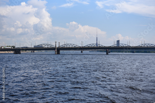 Riga, bridge, view from the water