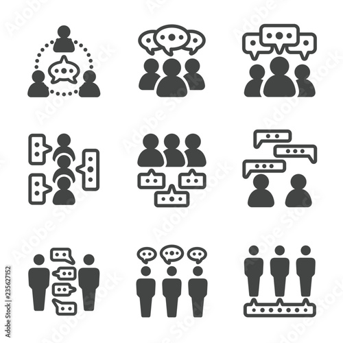 dialogue people,talking people icon,vector and illustration