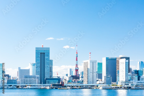 (東京都ｰ都市風景)晴海ふ頭から望む竹芝桟橋側風景５ photo