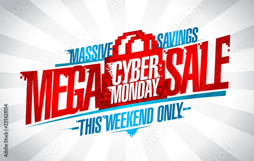 Syber monday mega sale poster