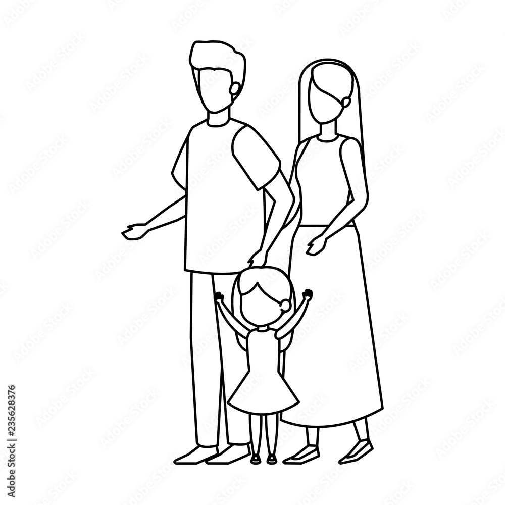 parents couple with daughter characters parents couple with daughter characters