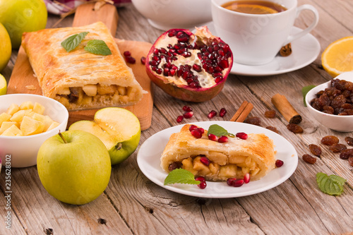 Fotografi Apple strudel.