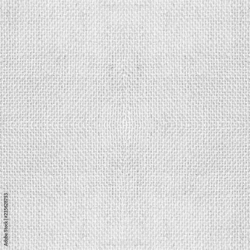 Seamless Back grey Fabric canvas texture background with blank space for text design. Clean white Hessian sackcloth wool pleat woven concept cream sack pattern color, retro plain cotton cloth.