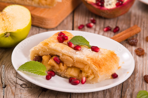 Apple strudel. 