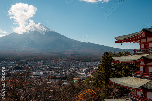 journey at japan autumn season, Kawaguchigo and mount fuji