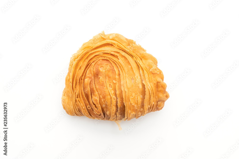 curry puff pastry isolated on white background curry puff pastry isolated on white background