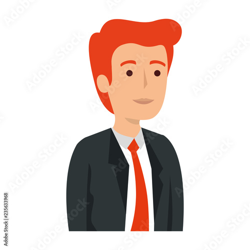 elegant businessman avatar character