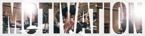Collage of two fit people w...
