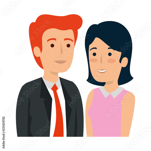 business couple avatars characters