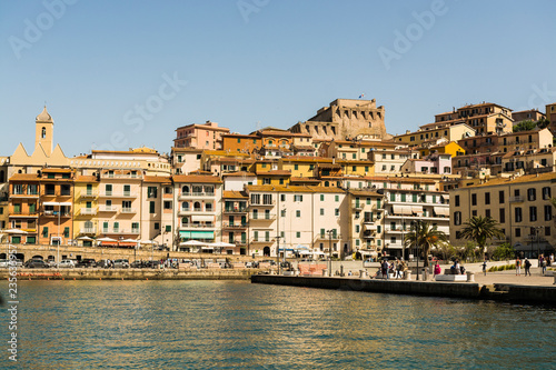 Fototapeta Naklejka Na Ścianę i Meble -  Porto Santo Stefano, Italy - landscape from the port