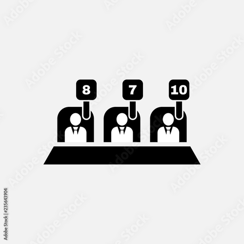 Jury icon. Jury symbol. Flat design. Stock - Vector illustration.