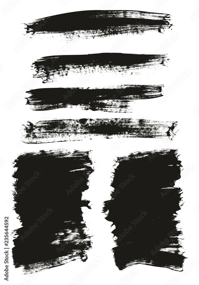 Calligraphy Paint Brush Background Mix High Detail Abstract Vector Background Set 112