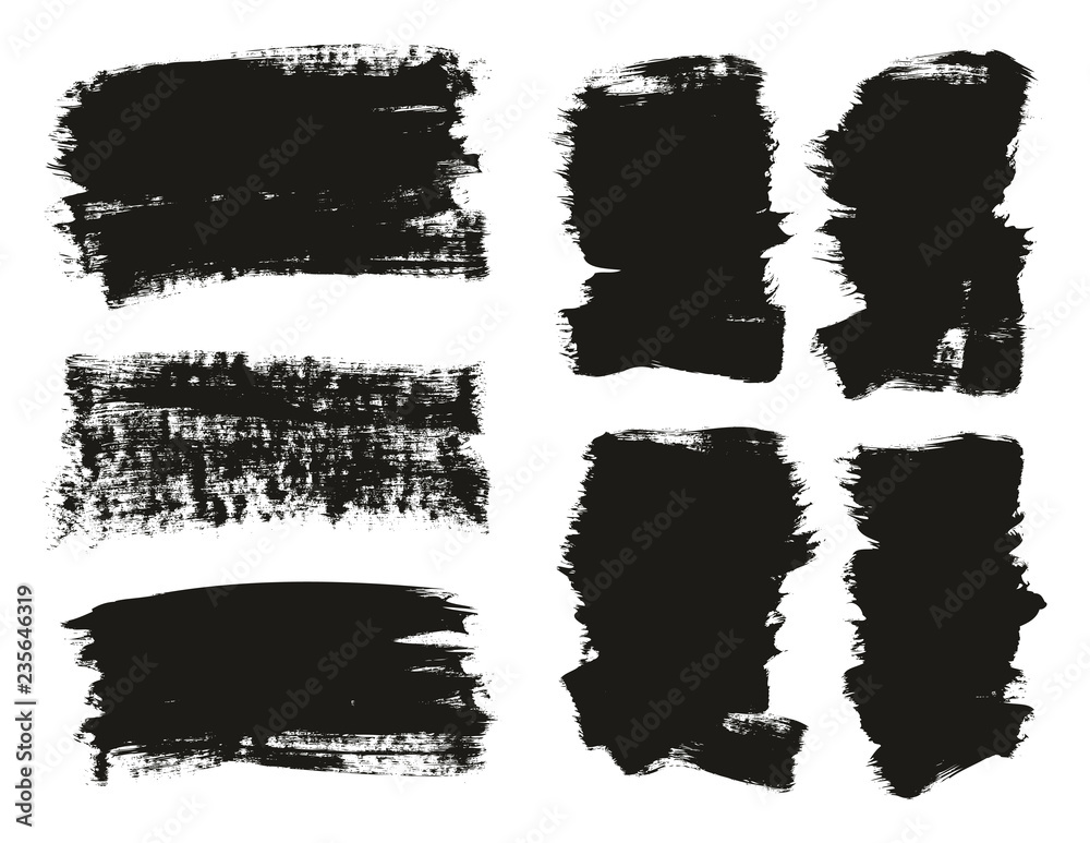 Calligraphy Paint Brush Background Mix High Detail Abstract Vector Background Set 76