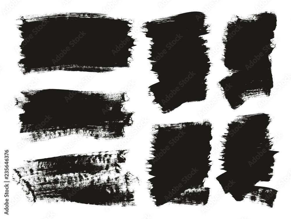 Calligraphy Paint Brush Background Mix High Detail Abstract Vector Background Set 74