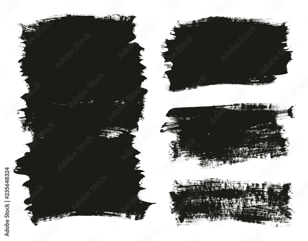 Calligraphy Paint Brush Background Mix High Detail Abstract Vector Background Set 39