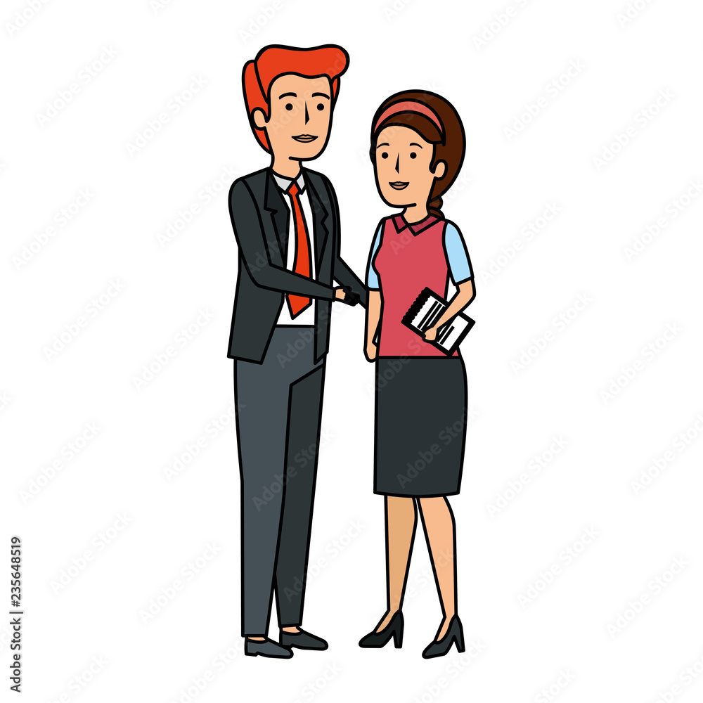business couple avatars characters business couple avatars characters