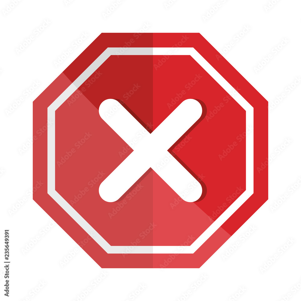 signal with denied mark icon signal with denied mark icon