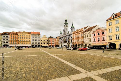 Square of Premysl Otakar II a Ceske Budejovice, Czech Republic, Europe