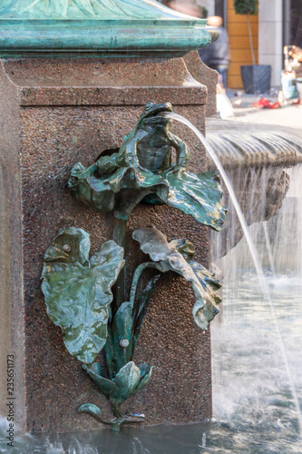 Frosch am Storchenbrunnen in Kopenhagen photo