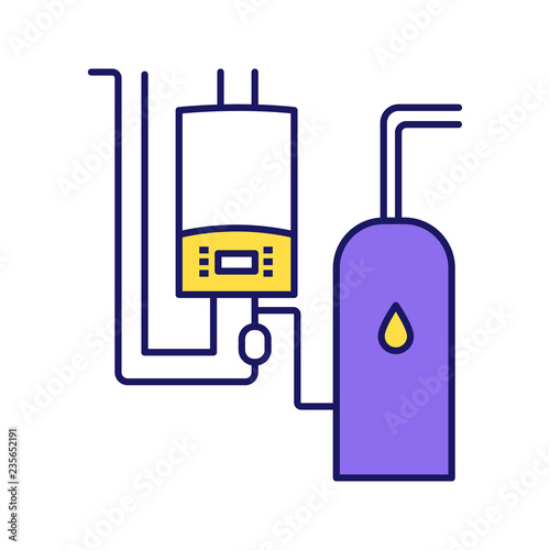 Boiler room color icon