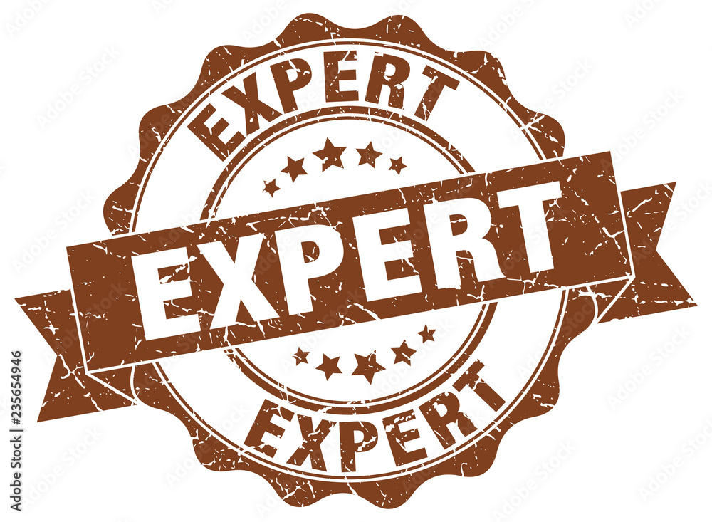 Obraz premium expert stamp. sign. seal