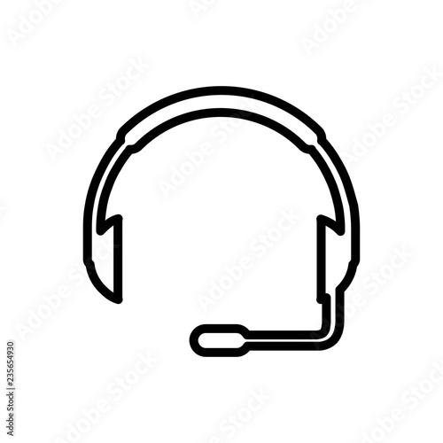 Headphones vector icon