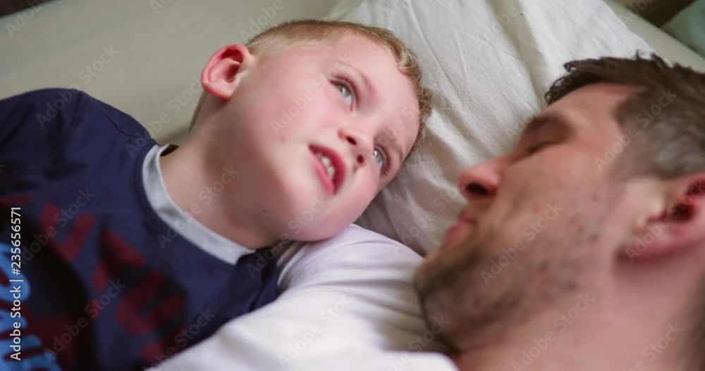 Little Boy Having Fun With His Dad Little Boy Having Fun With His Dad