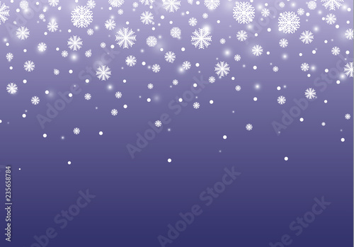 Vector heavy snowfall  snowflakes in different shapes and forms. Many white cold flake elements on transparent background. White snowflakes flying in the air. Snow flakes  snow background.