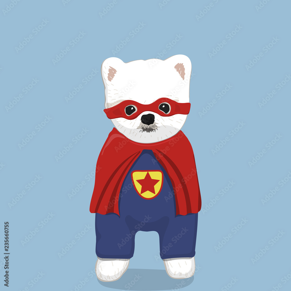 dog hero. Dog vector illustration, with Superhero vector cartoon illustration dog hero. Dog vector illustration, with Superhero vector cartoon illustration