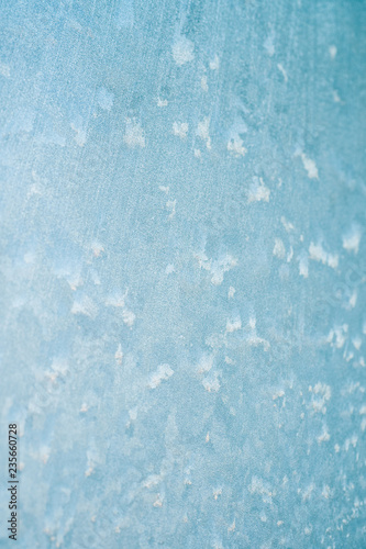 Wallpaper Mural Frosty christmas pattern at a winter window glass Torontodigital.ca