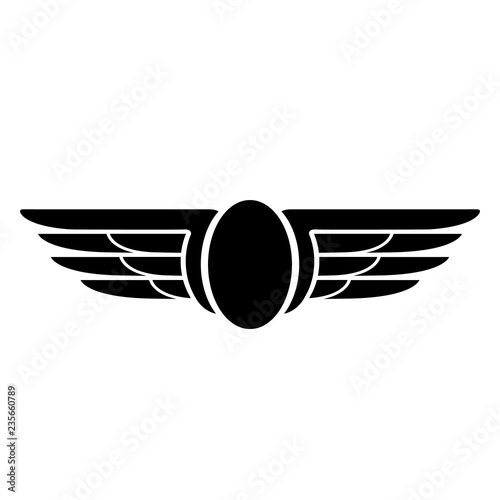 Wings icon vector logo object illustration design