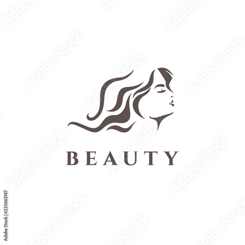Vector logo design for beauty salon, hair salon, cosmetic