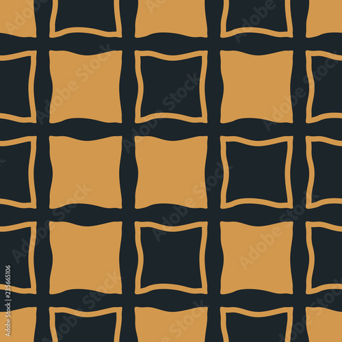 Geometric seamless pattern. Square with uneven edges