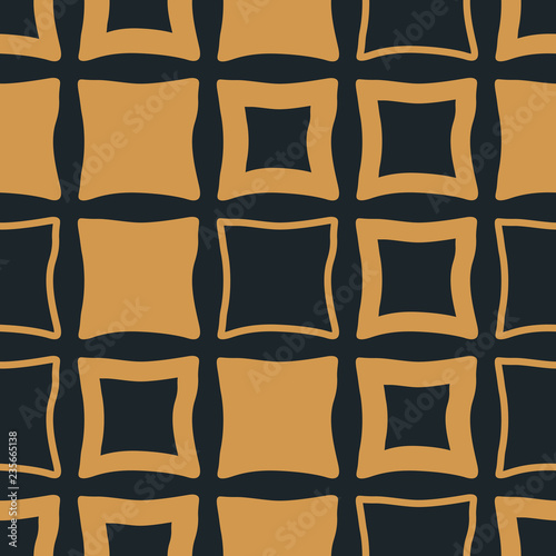 Geometric seamless pattern. Square with uneven edges