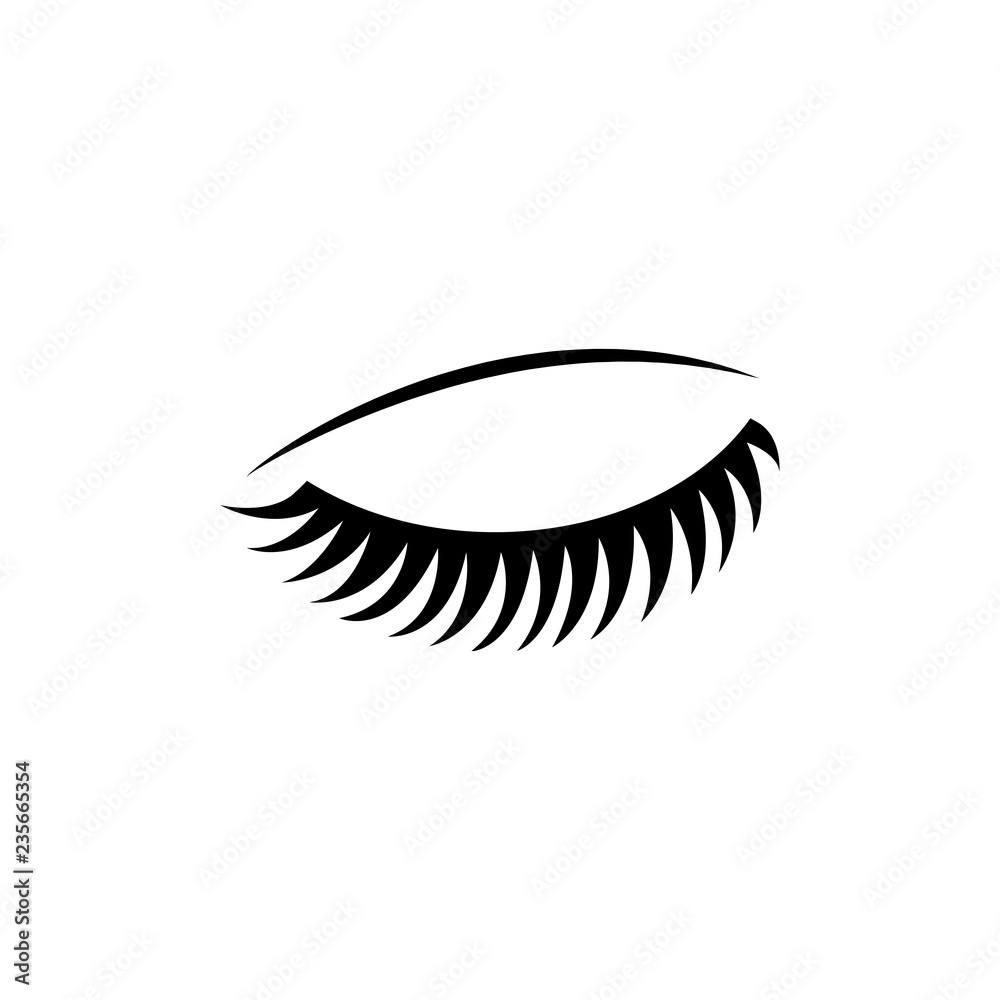 eyelashes logo icon design template vector eyelashes logo icon design template vector