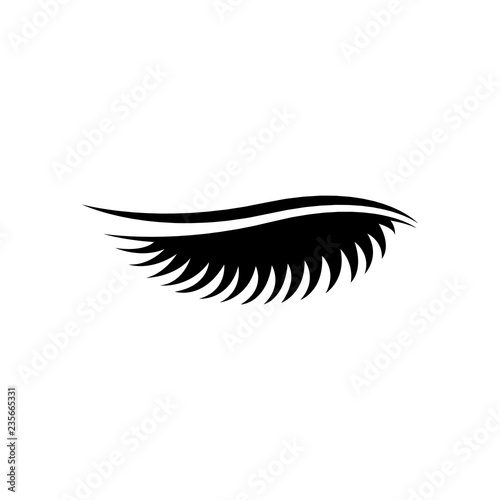 eyelashes logo icon design template vector