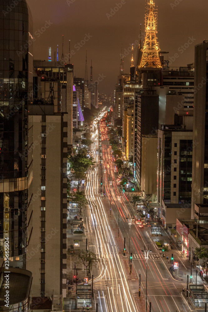 Fototapeta premium Paulista Avenue, Brazil