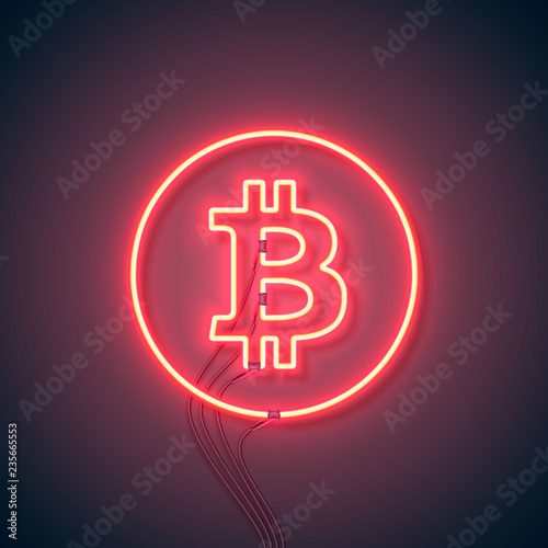 neon sign bitcoin