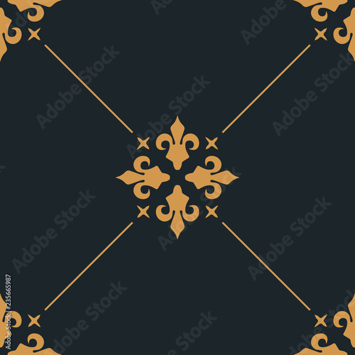 abstract floral seamless pattern with flowers, netting and leaves
